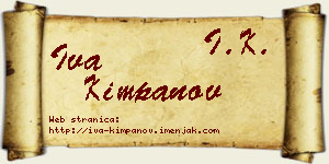 Iva Kimpanov vizit kartica
